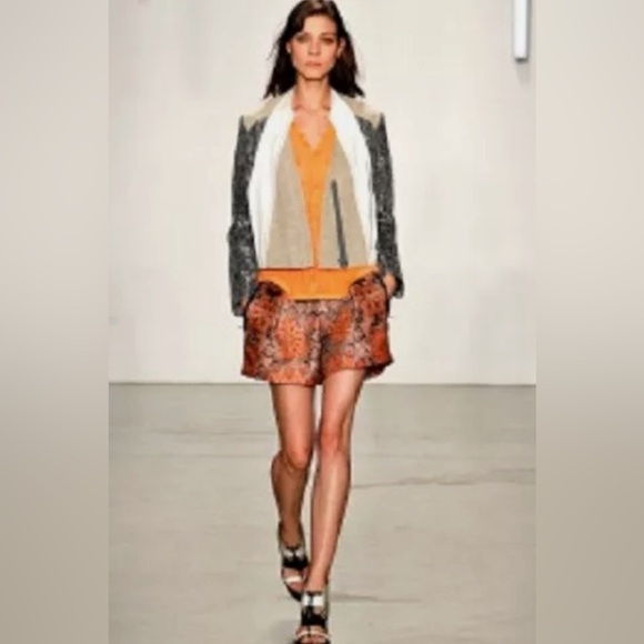 Helmut Lang Jacquard Medallion Runway shorts women’s size 4 - Picture 1 of 9